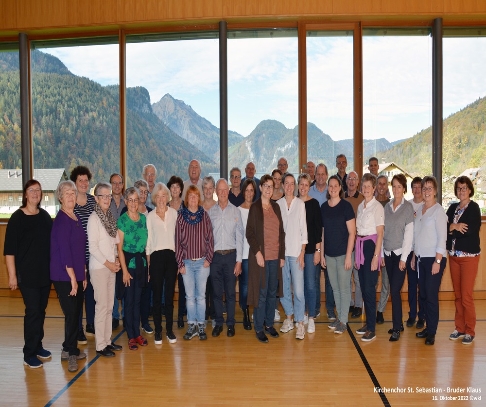 Bizau am 16.10.2022 Kirchenchor St. Sebastian - Bruder Klaus